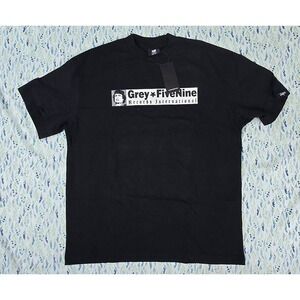 Grey Five Nine Records International Black T Shirt Mens Large G59‎ Hip Hop Rap